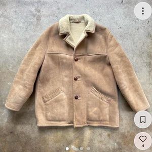 Vintage 70’s 80’s Woolrich Sheepskin Shearling Jacket Coat